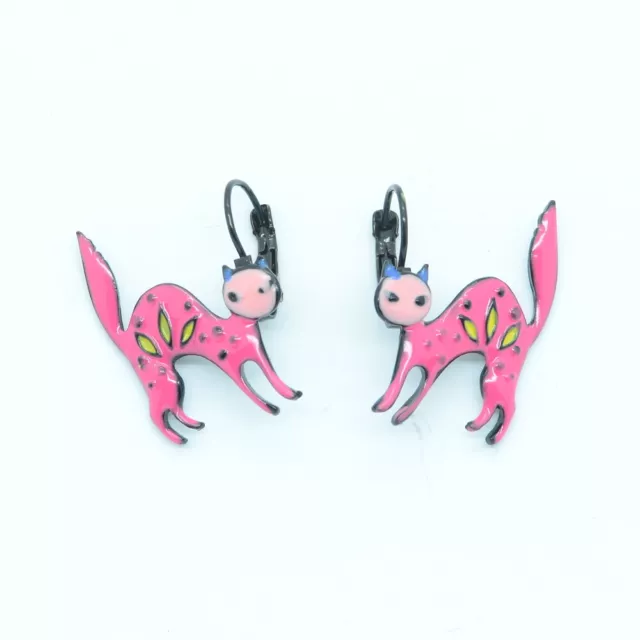 Boucles d'oreilles LOL Bijoux LOLILOTA Le chat Cat Katze colère BFLOL130-rose