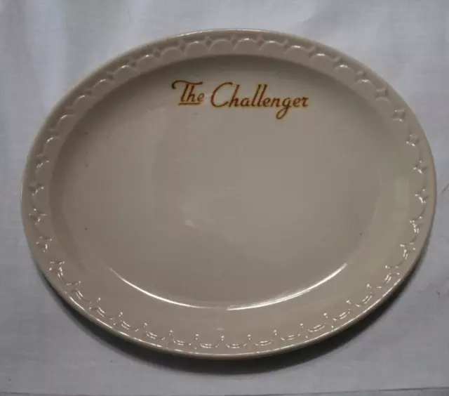 The Challenger 8" Union Pacific Railroad UPRR Plate Syracuse China Econo Rim