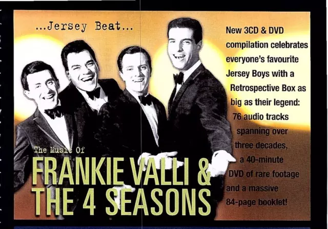 (Moj2) Magazine Advert 5X8" Frankie Valley & The 4 Seasons