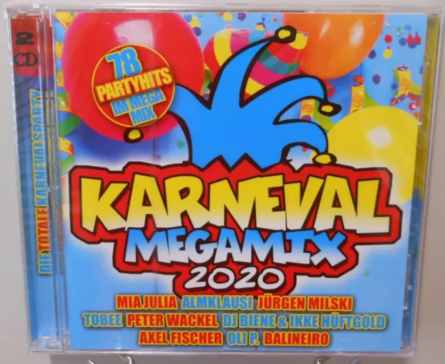 Karneval Megamix 2x CD 78 Party Hits Totale Karnevalsparty 2020 Gute Laune T1097