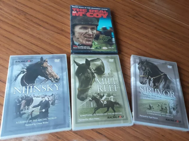 Horse Racing DVD Bundle =  4 x DVDs  all BRAND NEW AND SEALED