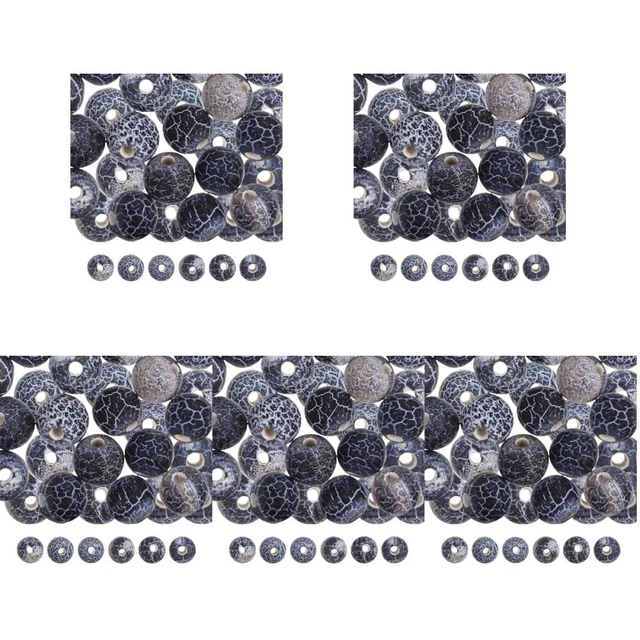5 Strip Macrame Beads Frosted Agate Beads Charm Braclets Beaded