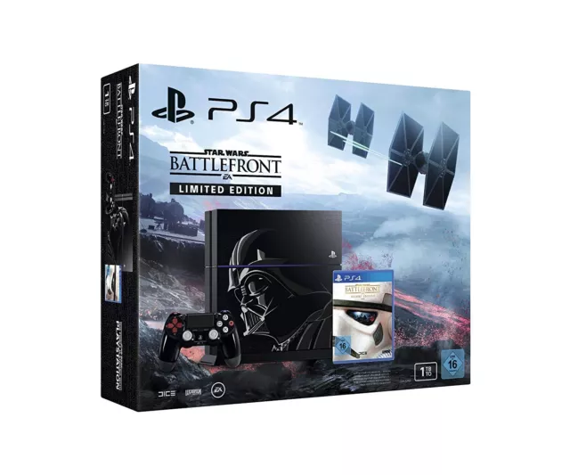 PS4 - Konsole 1TB #Star Wars Battlefront Limited Edition mit OVP OVP beschädigt
