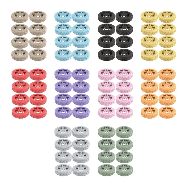 FLOWER SILICONE WHEEL Covers 8Pcs for Suitcases Luggage Wheel ...