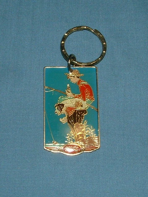 Coca Cola Rockwell Advertising Key Ring / Key Chain - Good Used Condition