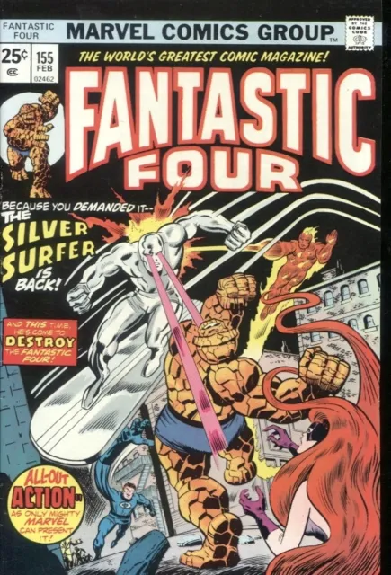 Fantastic Four (1961) #155 8.5 Vf+ High Grade Silver Surfer Bronze Age