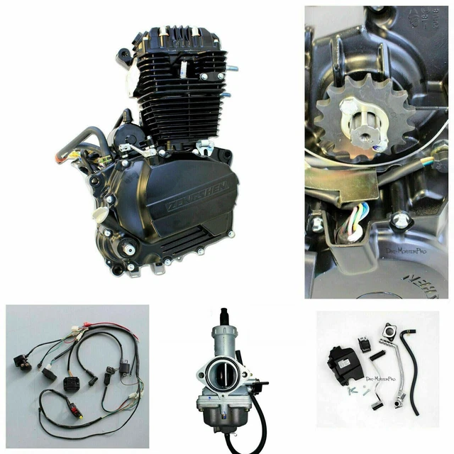 Zongshen 250cc OHC Engine Motor Manual Clutch kit wiring harness Pit Dirt Bike