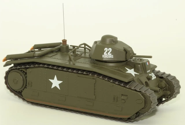 Modellino Carro Armato Renault B1BIS La Rochelle 1945 - ODEON Scala 1/43