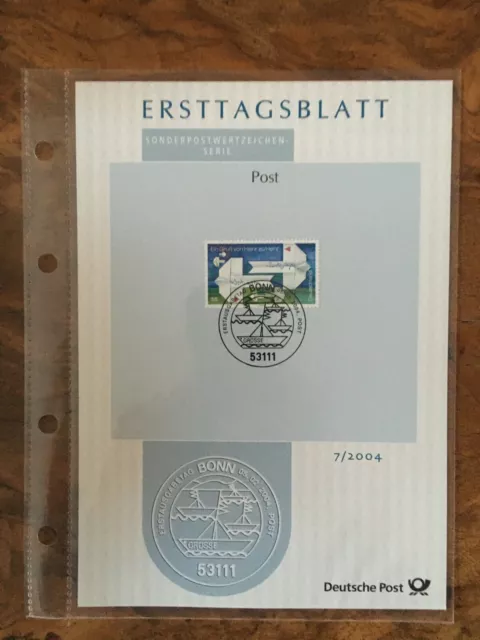 Ersttagsblatt Serie: Post! Grußmarke 2387 7/2004 ETB Erstausgabestempel