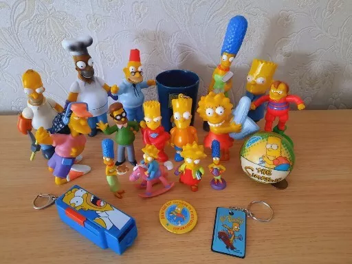 The Simpsons Burger King Figures Homer, Bart ,Lisa,Abe,Ned Flanders,Marge Etc