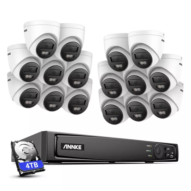 ANNKE 8MP 4K Ultra POE Überwachungskamera 16CH NVR Mit Audio IP Kamera H.265+