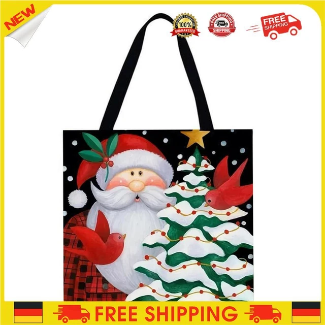 ❥ Borsa per la spesa natalizia Jumpauto, stampata, casual, grande, borsa (40 x 4