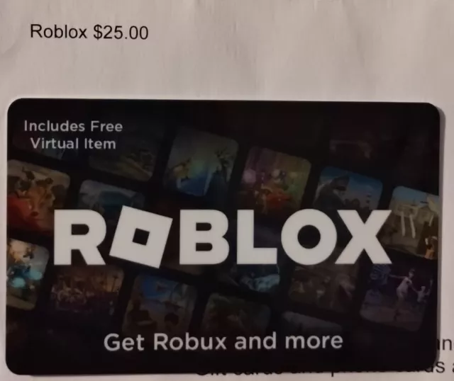 Roblox $125 Digital Gift Card [Includes Free Virtual Item