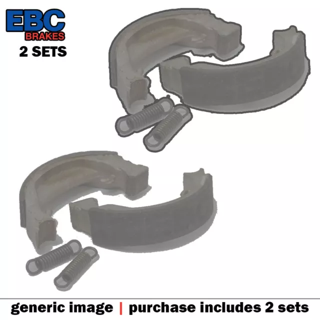 EBC Grooved Organic Brake Shoes 518G (2 Packs - Enough for 2 Wheels)