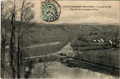 CPA Chateauneuf-du-Faou - Le Pont du Roi - Vue vers les Montagnes (1033078)