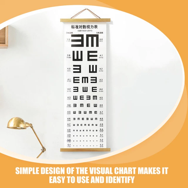 AISITESY Snellen, Grafico Oculare Da Parete, 3 M, Per Esami Oculistici - Foto 4
