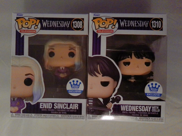 FUNKO POP ENID SINCLAIR #1308 & WEDNESDAY w/CHELLO #1310 (EXCLUSIVES)