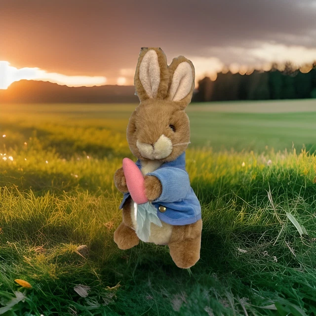 Peter Rabbit Plus Toy PETER RABBIT PLUSH Soft Toy. Beatrix Potter. Bunny. Carrot. 10