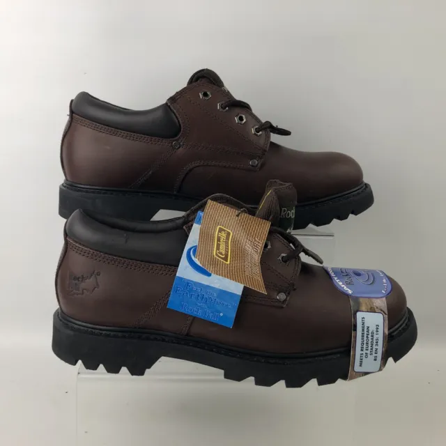 ROCK FALL SAFETY Footwear Brown Work Boots UK11 Toe Cap Lace Up 1999 ...