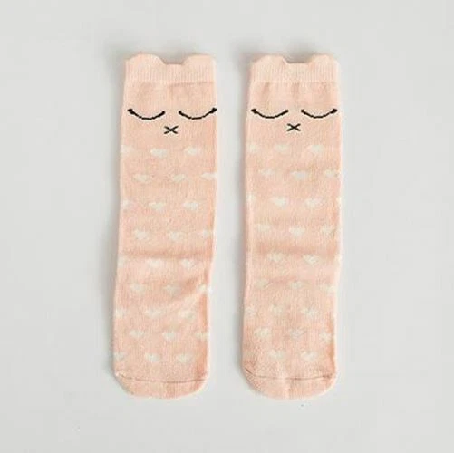 1 Paio Unisex Piacevole Carino Cartoon Fox Bambini Calzini Ginocchio Ragazza Del 9