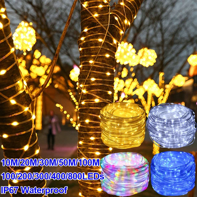DIY 10/20/50/100/200LED Micro Copper Wire Fairy String Lights Home Xmas USB Plug