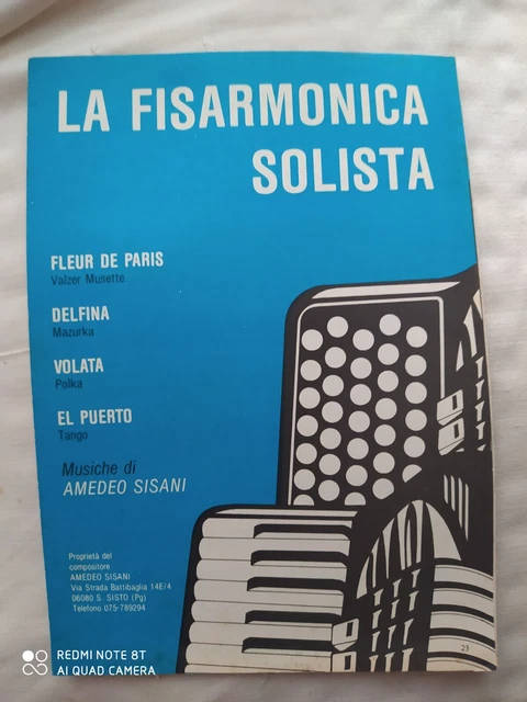 Amedeo Sisani "La Fisarmonica Solista" - Fascicolo 4 Spartiti (1985) - Ed. Sisan