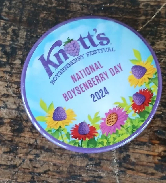 NEW 2024 KNOTT'S Berry Farm Exclusive National Boysenberry Day Badge