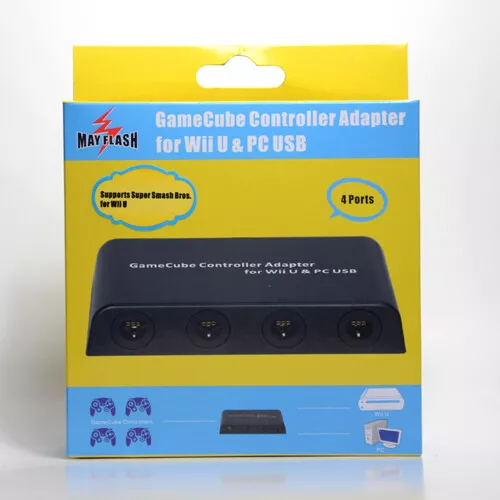 MAYFLASH GameCube Controller Adapter for Wii U and PC USB 4 Port