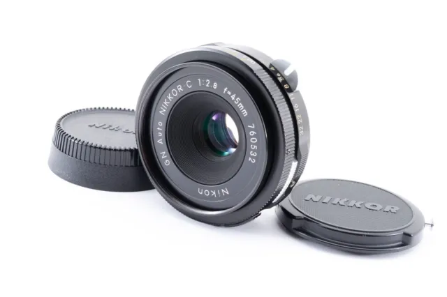 "N MINT" Nikon GN Auto Nikkor C 45mm f/2.8 non Ai Pancake MF Lens 2070411