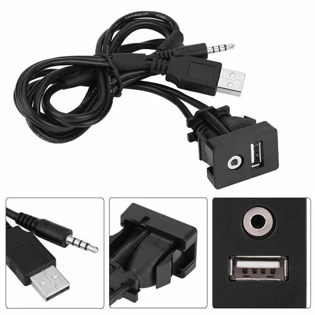 Presa audio. Cavo Cuffie USB Adattatore AUX Estensione Cavo Piombo USB 3,5 mm