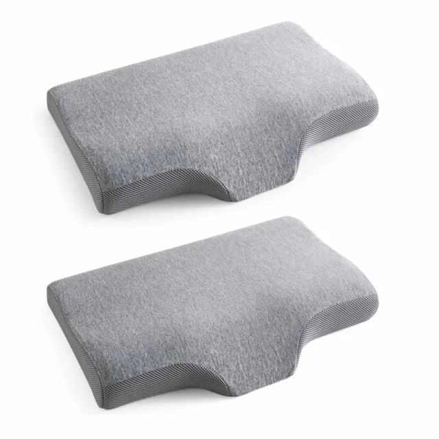 2PCS Memory Foam Pillows Butterfly Shaped Cervical Pillow Neck Support Pillows