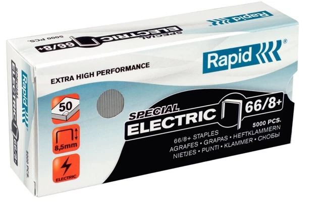 Rapid SuperStrong Staples 66-8 Electric :: 24868000  (Office & Stationery > Stap