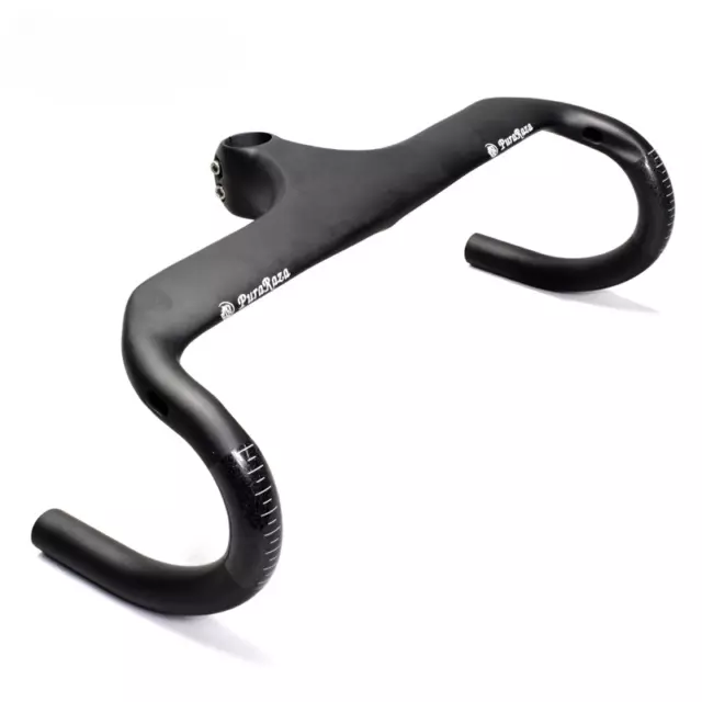 Full Carbon Fiber Road Bike Handlebar 400/420/440mm Integrated Bicycle Drop Bar