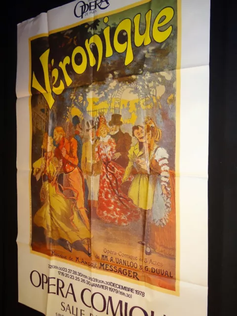 VERONIQUE opera comique  ! rare affiche cinema theatre 1978  le paris 1900