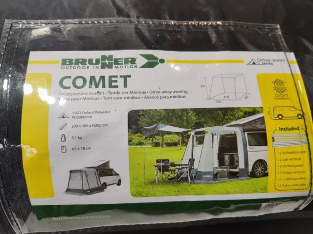 Brunner Heckzelt Comet 200 x 200 x 205 cm