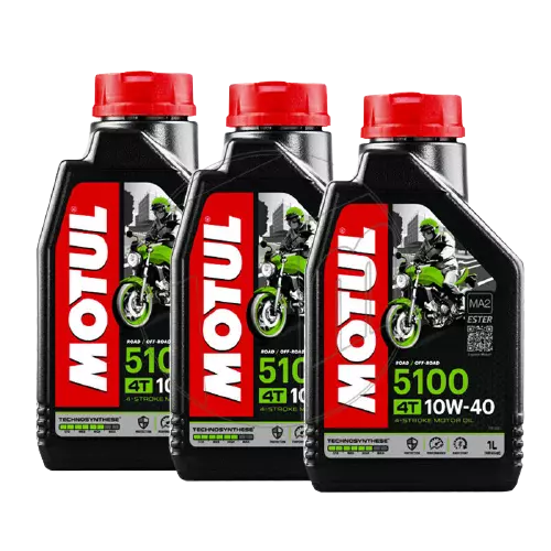 3 Liter Motoröl MOTUL 5100 10W40 4T MA2 Kunststoff X Moto-Scooter-Atv 4 Mal