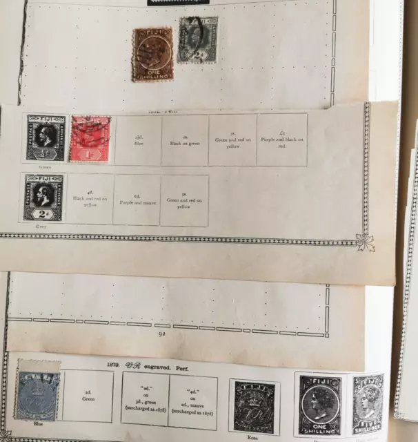 FiJi Islands and Fiume stamps collection