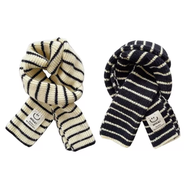 Stylish & Warm Baby Scarf Children Neck Scarves with Stripe Pattern for Boy Girl