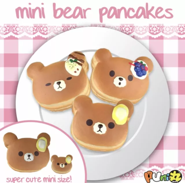 Puni Maru Mini Bear Pancake Squishy Squeeze NEW