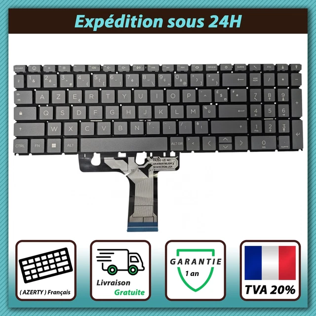Clavier AZERTY Neuf Pour HP Notebook 15-BW018NF, 15-BW019NF, 15-BW026NF – Garantie 6 Mois