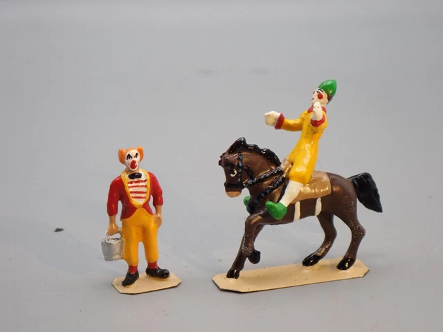 Jouet tôle cirque clown sur charrette avec cheval - annonce
