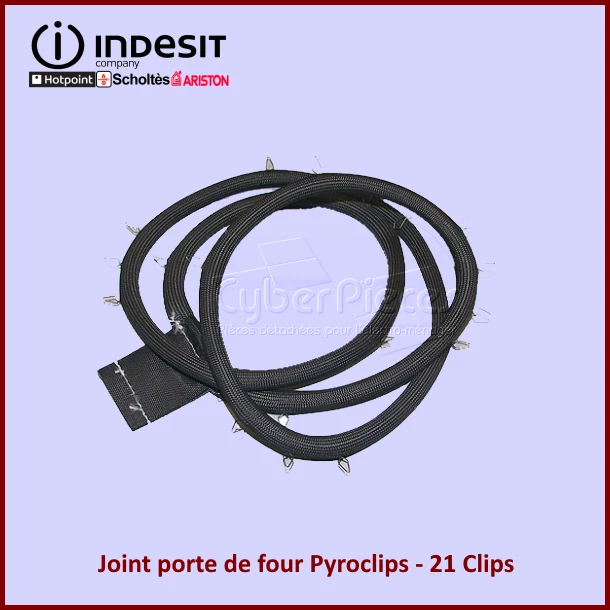 Joint porte de four Pyroclips - 21 Clips Indesit C00096820