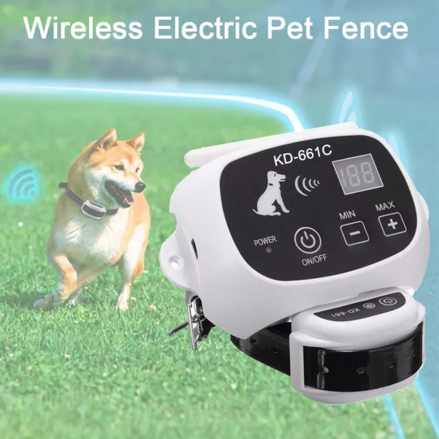 Pet Dog Wireless Electric Fence Containment System Training Collar Shock