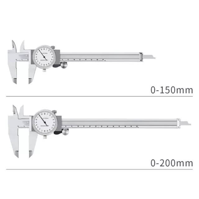 Metric-Gauge Measure Tool Dial Vernier Caliper Shockproof Micrometer 0-150-200mm