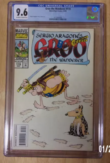 Groo The Wanderer #119 Very Sharp Cgc 9.6 White Low Print Run 2Nd To Last Issue