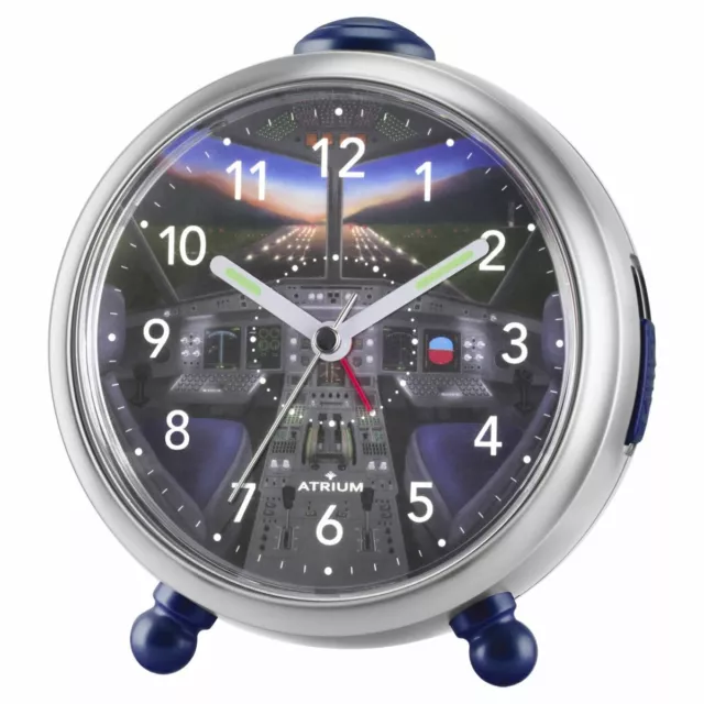 ATRIUM Réveil pour Enfants Réveil Analogue Quartz Cockpit Garçons A932-19