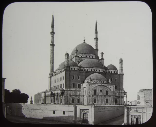 Glass Magic Lantern Slide MOHAMMED ALI MOSQUE CAIRO C1890 PHOTO EGYPT NO8