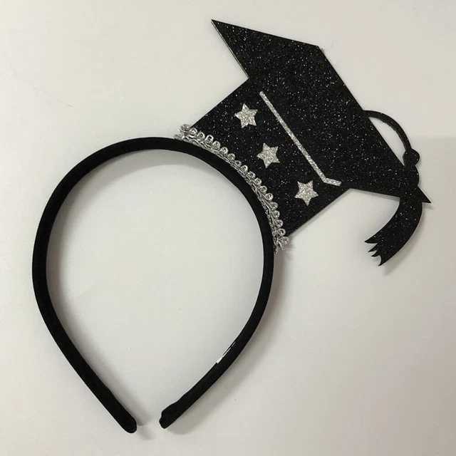 2 pz copricapo per la festa di laurea 2022 decorazione glitterata cappello gioielli per capelli