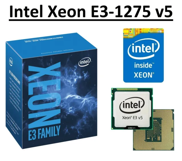 Intel Xeon E3-1275 v5 SR2LK 3.6 - 4.0 GHz, 8 MB, 4 Core, Socket LGA1151, 80W CPU