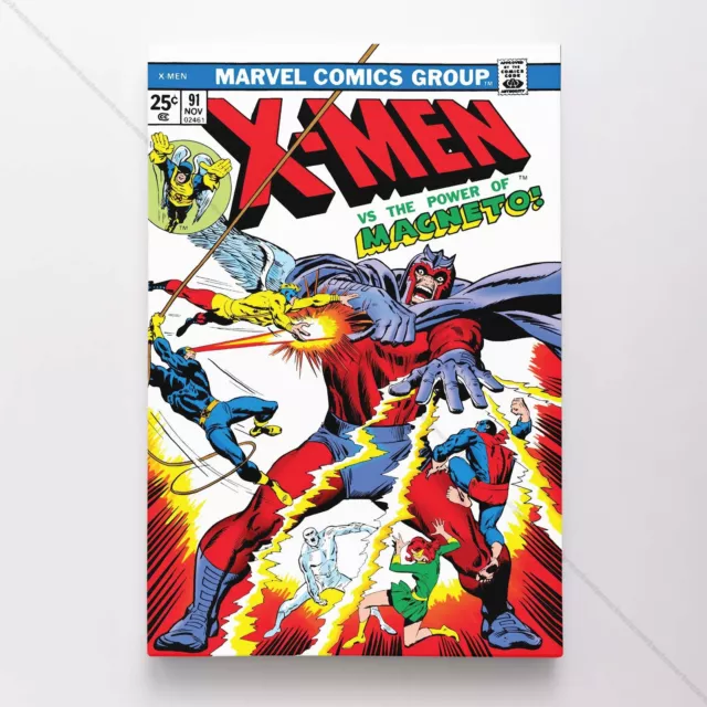 Uncanny X-Men Poster Canvas Vol 1 #91 Xmen Marvel Comic Book Art Print